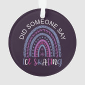 Zei iemand dat ijsschaatsen ornament (achterkant)