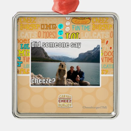 Zei iemand goedkoop? metalen ornament (Voorkant)