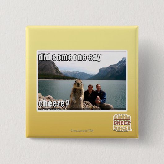 Zei iemand goedkoop? vierkante button 5,1 cm (Voorkant)