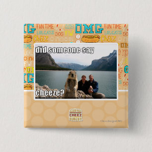 Zei iemand goedkoop? vierkante button 5,1 cm