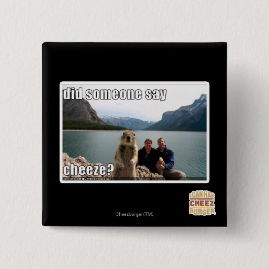 Zei iemand goedkoop? vierkante button 5,1 cm (Voorkant)