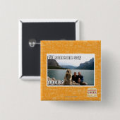 Zei iemand goedkoop? vierkante button 5,1 cm (Voorkant /achterkant)