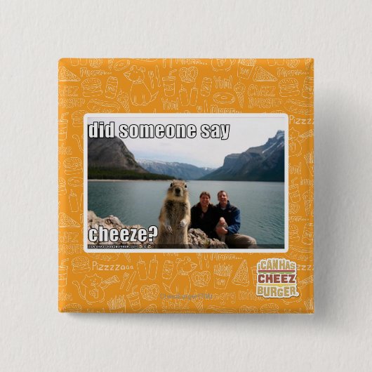 Zei iemand goedkoop? vierkante button 5,1 cm (Voorkant)