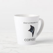 Zei iemand koffie? Latte Mok (Rechterhoek)