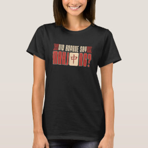 Zei iemand Mahjong gokken gokbordspel T-shirt