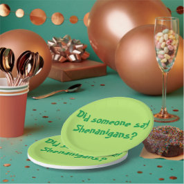 Zei iemand Shenanigans? St. Patrick's Day Papieren Bordje