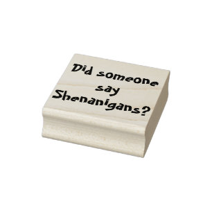 Zei iemand Shenanigans? St. Patrick's Day Rubberstempel