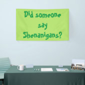 Zei iemand Shenanigans? St. Patrick's Day Spandoek (Beurs)