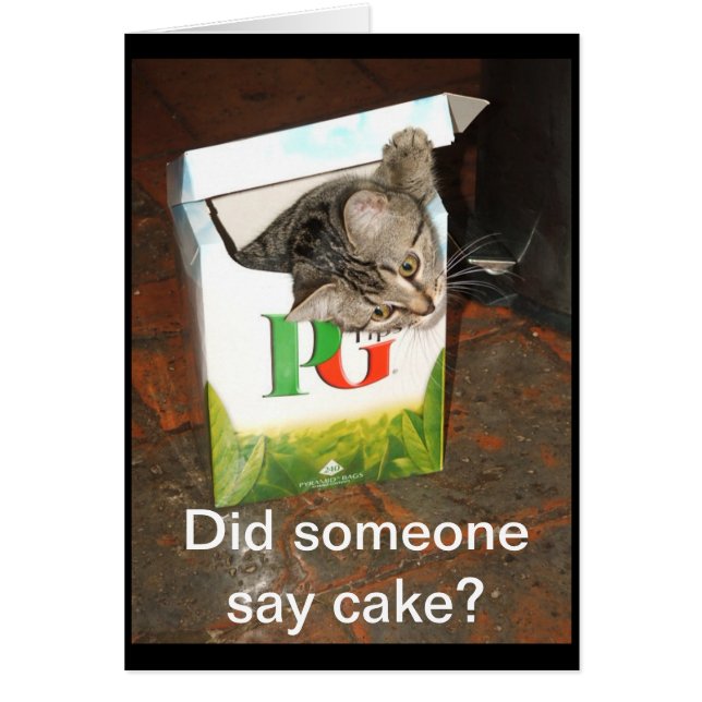 Zei iemand taart? (Voorkant)