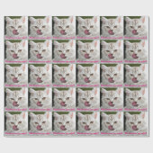 Zei iemand taart? Funny Kitten Wrapping Paper Cadeaupapier (Vlak)