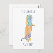 Zei iemand taart? Otter ansichtkaart Briefkaart (Voorkant / Achterkant)