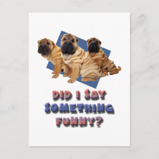 Zei ik iets grappigs? briefkaart