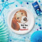 Zei je Goodies? Beagle Papieren Bordje (Feest)