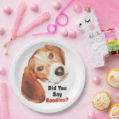Zei je Goodies? Beagle Papieren Bordje (Feest)