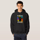Zei je hardware zwarte kat hoodie (Voorkant volledig)