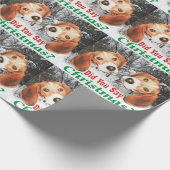 Zei je Kerstmis? Beagle-omslagpapier Cadeaupapier (Hoek)