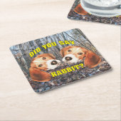 Zei je konijn? Beagle Kartonnen Onderzetters (Schuin)