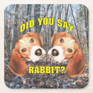 Zei je konijn? Beagle Kartonnen Onderzetters