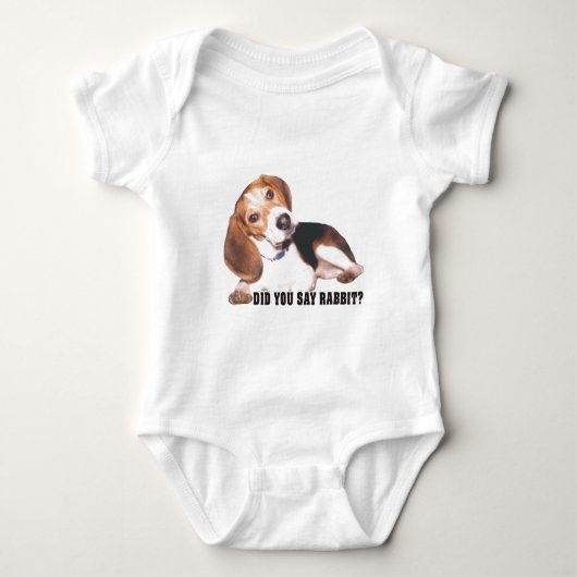 Zei je konijn? Beagle Romper (Voorkant)