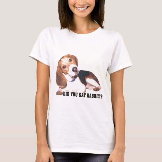 Zei je konijn? Beagle T-shirt (Voorkant)
