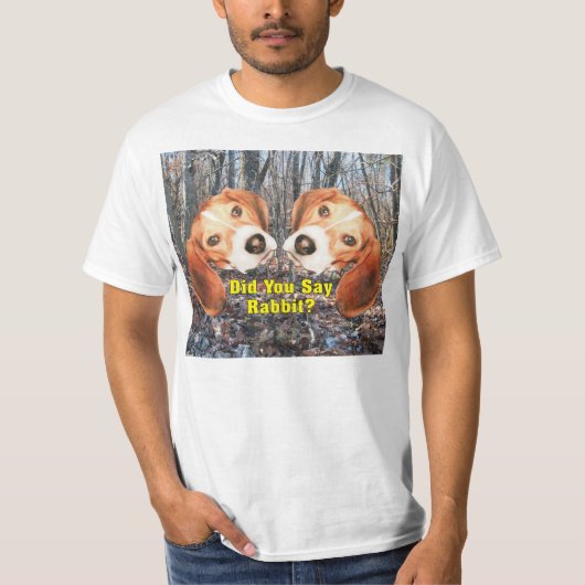 Zei je konijn? Beagle Woodland T Shirt (Voorkant)