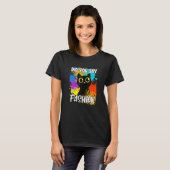 Zei je Mode Zwarte Kat T-shirt (Voorkant volledig)