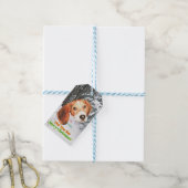 Zei je vrolijk kerstfeest? Beagle Gift Label Cadeaulabel (Met Touw)