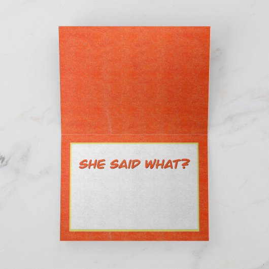 Zei ze wat? feestdagen kaart (Binnen)