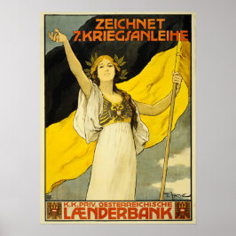 ZEICHNET KRIEGSANLEIHE War Bonds Austria Hongarije Poster