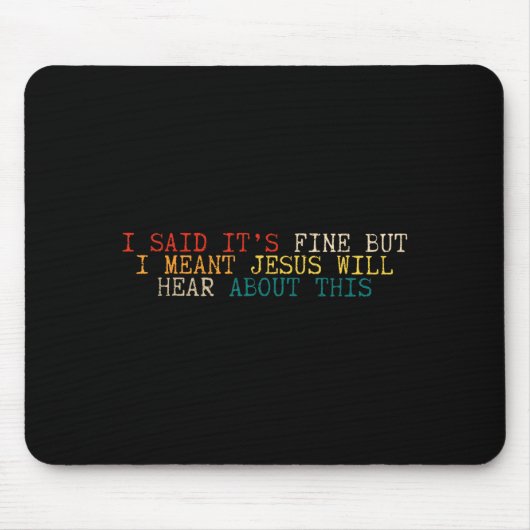 Zeide dat het goed is, maar bedoelde dat Jezus ero Muismat (Voorkant)