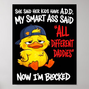 Zeide kinderen hebben A D D Slim zeide verschillen Poster