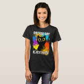 Zeiden jullie Smit Zwart Kat T-shirt (Voorkant volledig)