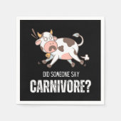 Zeiden we vleesetende grappenmaker vleesliefhebber servet (Voorkant)