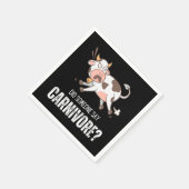 Zeiden we vleesetende grappenmaker vleesliefhebber servet (Hoek)