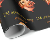 Zeiden ze iets over lekkers? Grappige Hond Cadeaupapier (Rol Hoek)