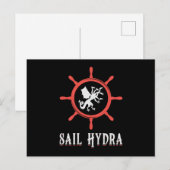 Zeil Hydra Boot Zeilboot Boot Bootjacht Briefkaart (Voorkant / Achterkant)