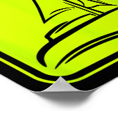 Zeil Logo Symbool Vierkant Zeilboot Schip Kapitein Poster (Hoek)
