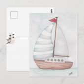 Zeil over de Blauwe Oceaan Briefkaart (Voorkant / Achterkant)