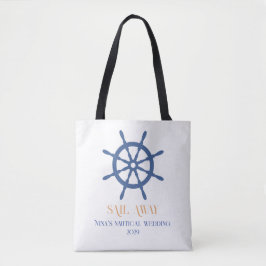 Zeil Weg Bruidsmeisje Nautical Bruiloft Tote Bag