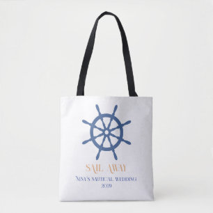 Zeil Weg Bruidsmeisje Nautical Bruiloft Tote Bag