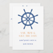 Zeil Weg Nautilische Strand Save The Date (Voorkant / Achterkant)