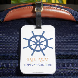 Zeil Weg Zeilschip Roer Bagagelabel