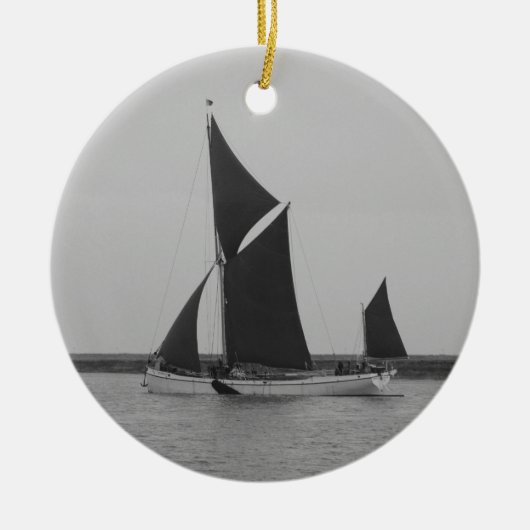 Zeilakker Reminder Keramisch Ornament (Voorkant)