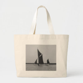 Zeilakschip herinnering grote tote bag