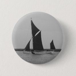 Zeilakschip herinnering ronde button 5,7 cm