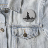 Zeilakschip herinnering ronde button 5,7 cm (In situ)