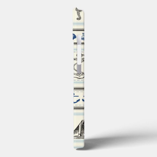 Zeilanker Nautisch Monogram IPAD Case (Achterkant / Links)