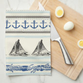 Zeilanker Nautisch Touw Keukenschotel Handdoek (Quarter Fold)