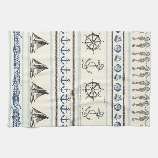 Zeilanker Nautisch Touw Keukenschotel Handdoek (Horizontaal)