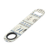 Zeilanker nautische touw knoop flesopener speed flessenopener (Voorkant Gekanteld)